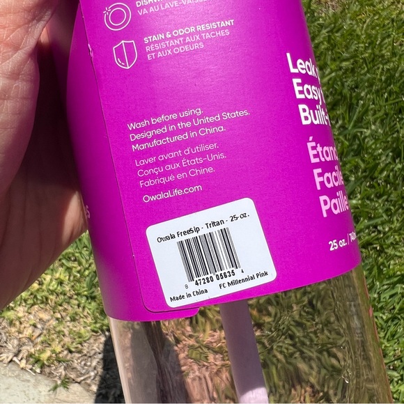 NEW Owala Pink Tritan FreeSip 25oz Water Bottle Exclusive - Picture 9 of 11